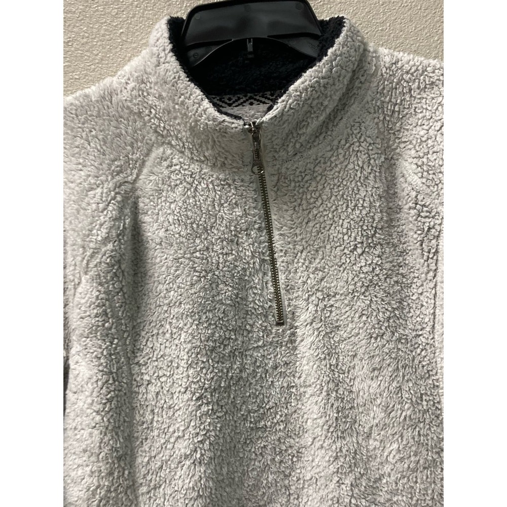 Dylan Mens Fleece 1/4 Zip Pullover Gray Size M‎